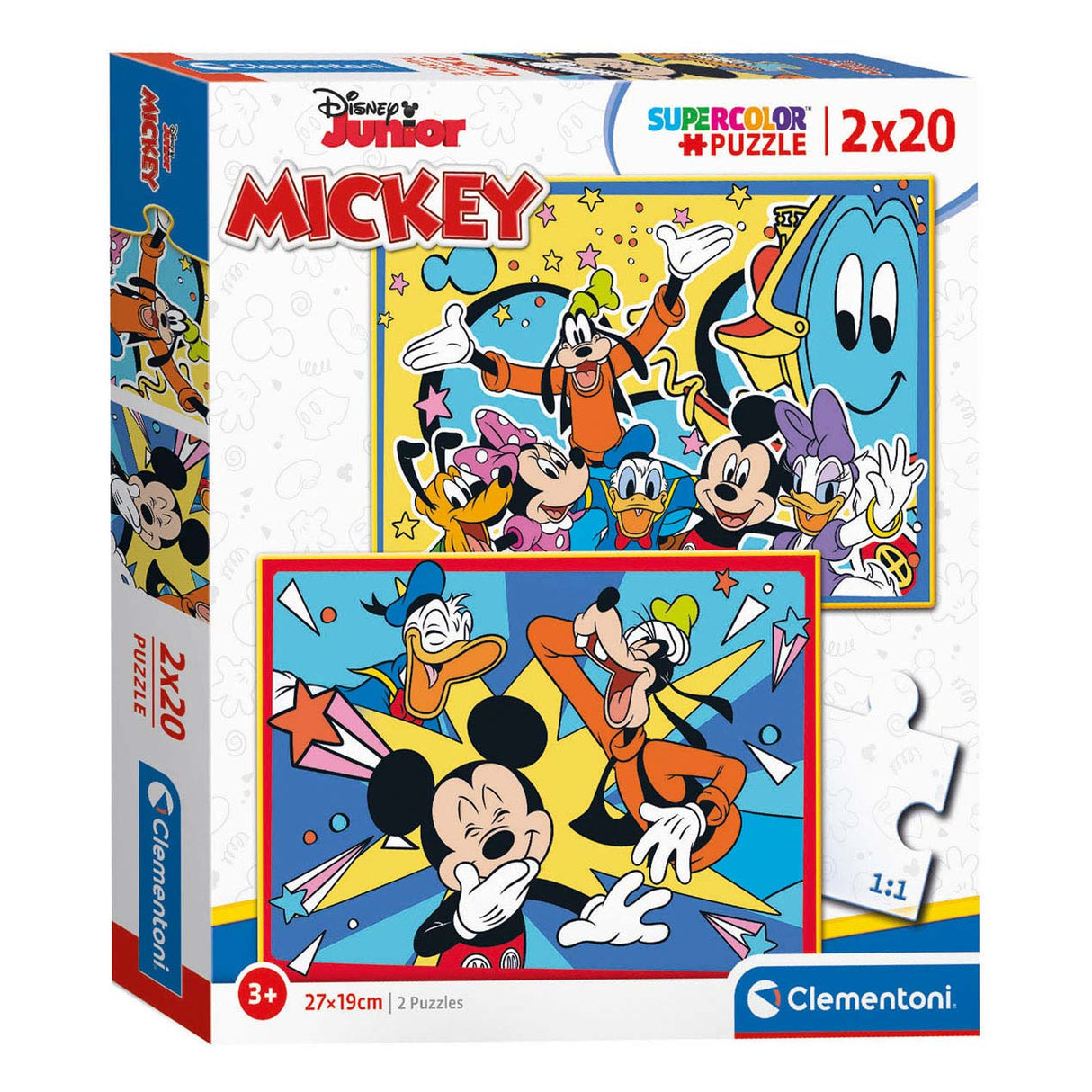 Clementoni puzzel mickey mouse, 2x20st.