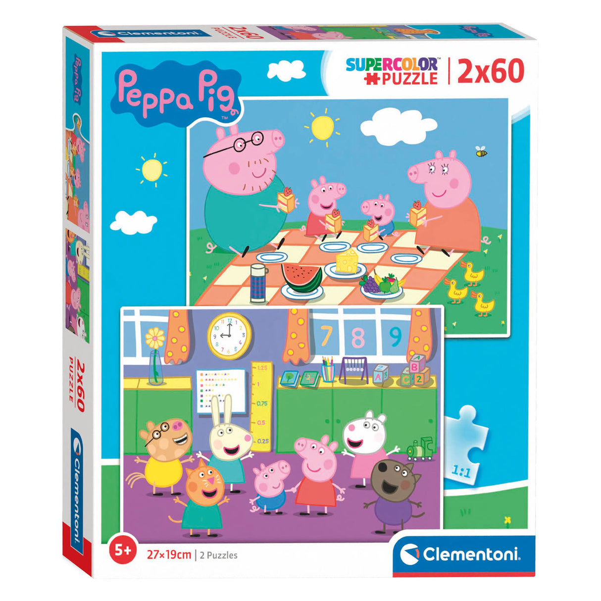 Clementoni puzzel peppa pig, 2x60st.