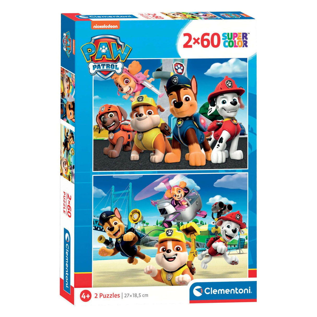 Clementoni Legpuzzel Paw Patrol, 2x60st.