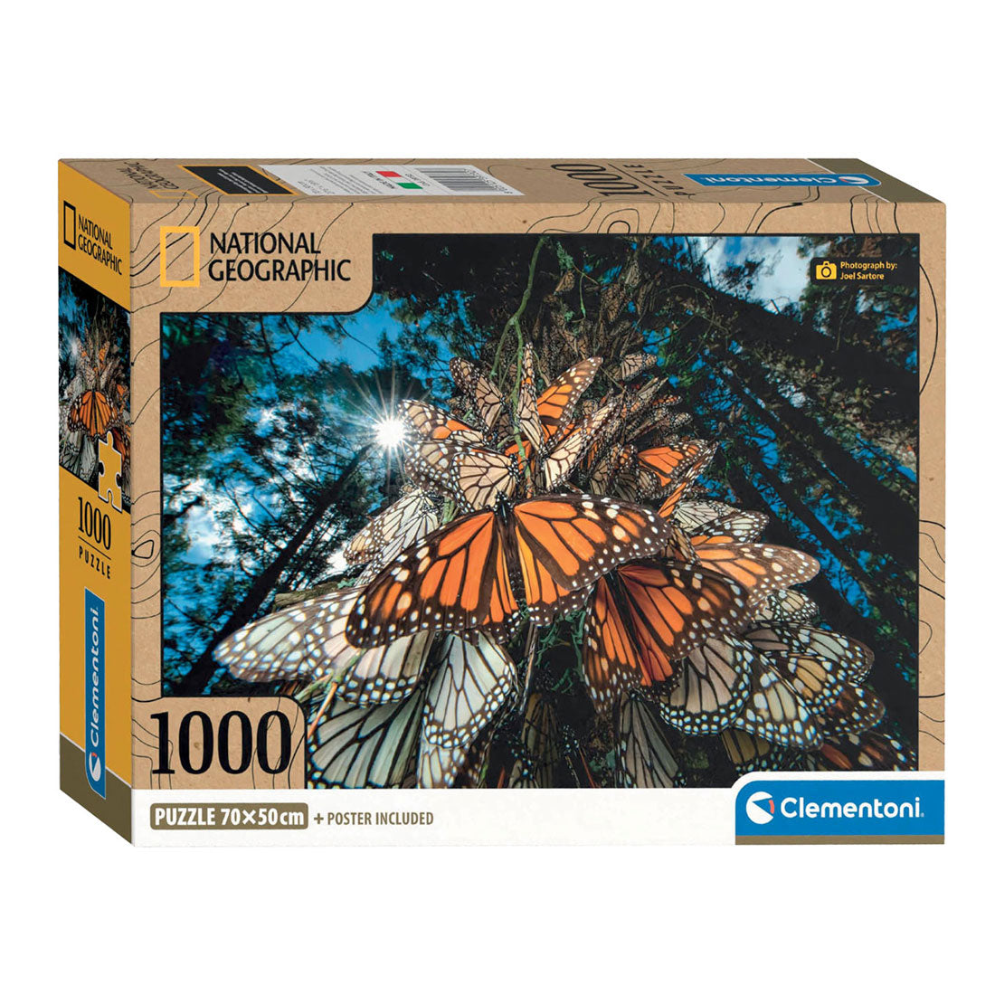 Clementoni Legpuzzel National Geographics - Vlinder, 1000st.