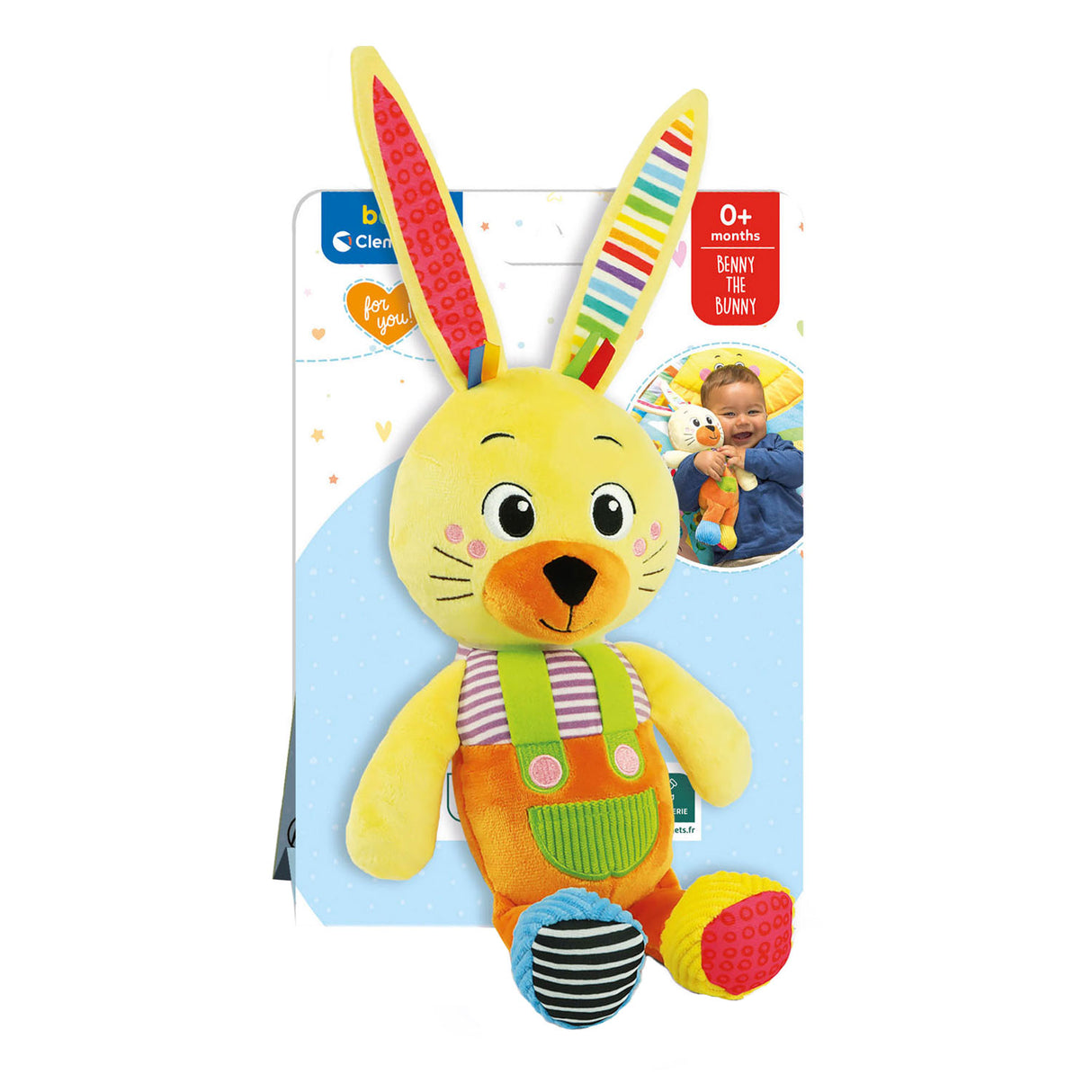 Clementoni baby mijn eerste dierenknuffel - konijn