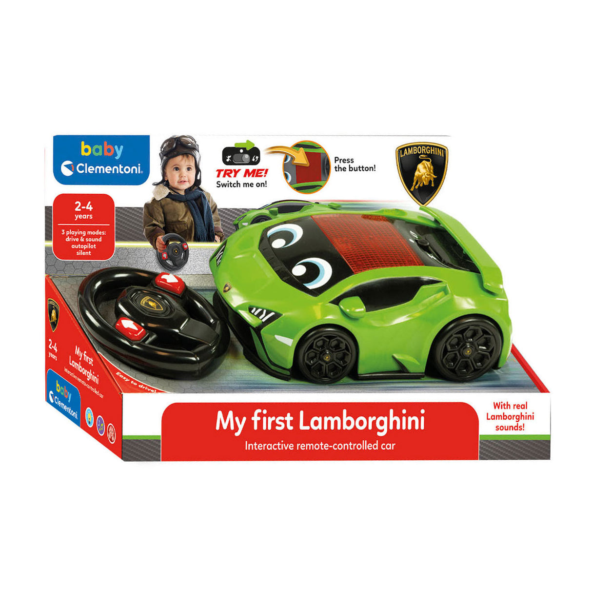 Clementoni Baby Mijn Eerste RC Bestuurbare Auto