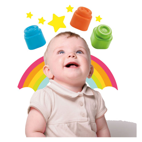 Clementoni baby soft clemmy blokken met opbergtas - 20dlg.