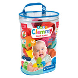 Clementoni baby soft clemmy blokken met opbergtas, 40dlg.