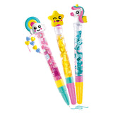 Clementoni idea - glitterpennen - knutselpakket vol accessoires - het creatieve cadeautje - glitterpennen maken - vanaf 6 jaar