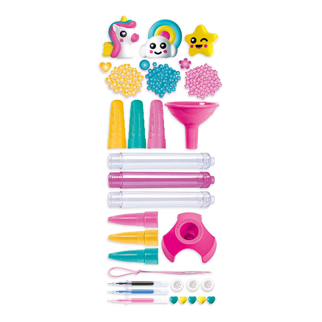 Clementoni idea - glitterpennen - knutselpakket vol accessoires - het creatieve cadeautje - glitterpennen maken - vanaf 6 jaar
