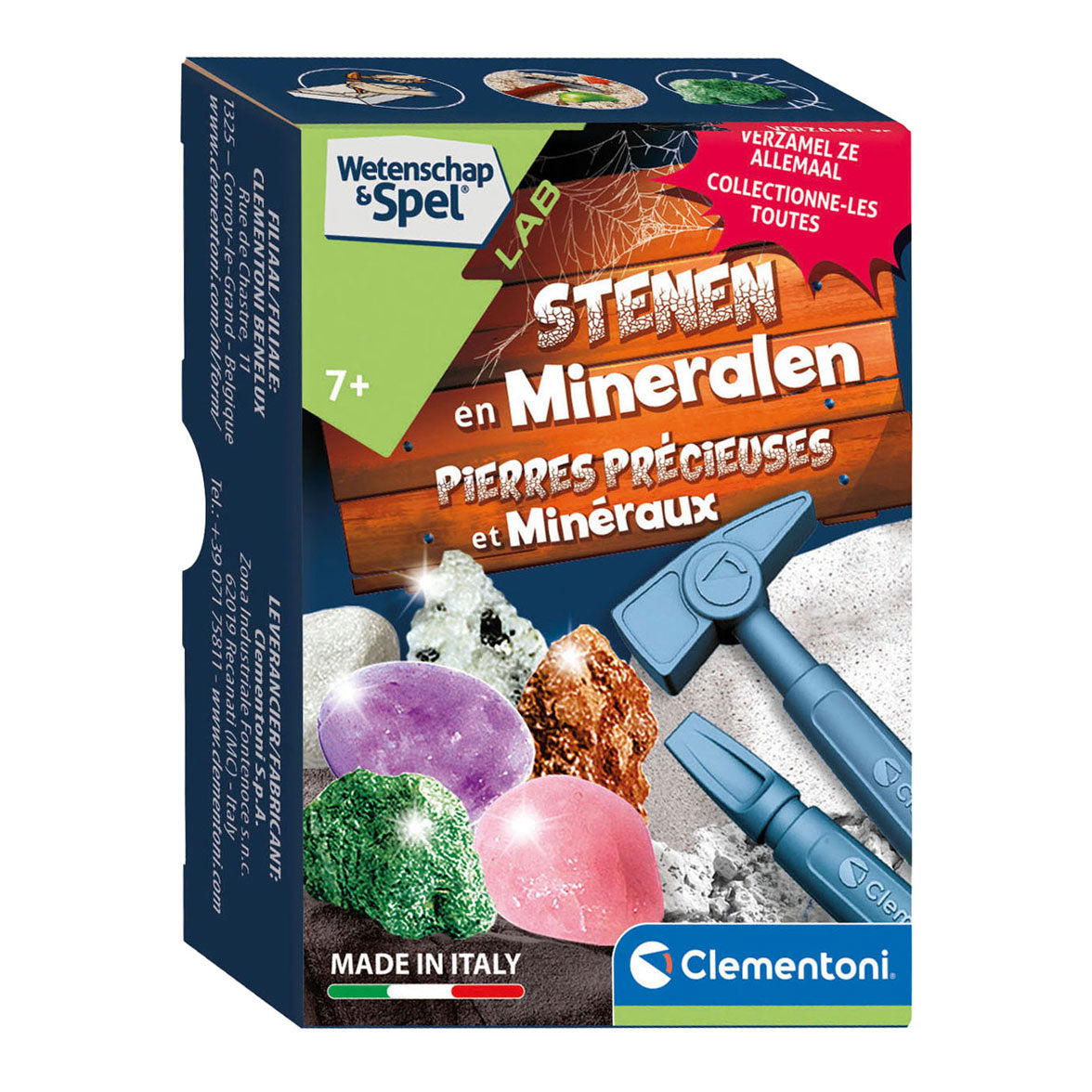 Clementoni Wetenschap en Spel Op Zoek Naar Stenen en Mineralen