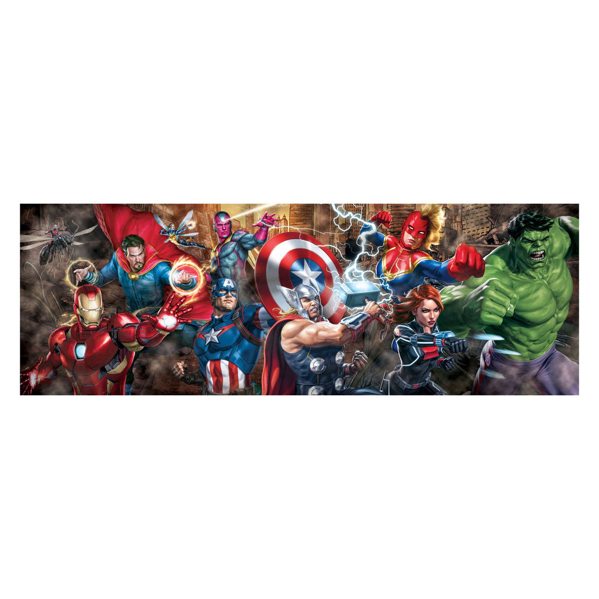 Clementoni Legpuzzel Panorama Marvel, 1000st.