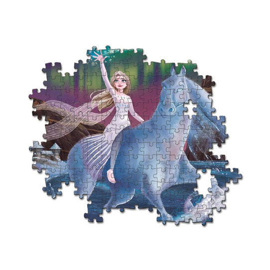 Clementoni legpuzzel super color glowing lights - frozen ii, 104st.