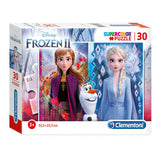 Clementoni legpuzzel super color frozen ii, 30st.