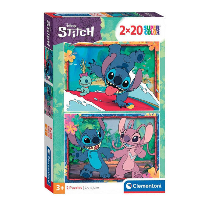 Clementoni Legpuzzel Super Color Stitch, 2x20st.