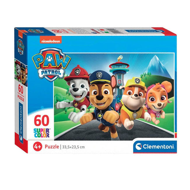 Clementoni legpuzzel super color paw patrol, 60st.