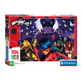 Clementoni legpuzzel super color valutare in miraculous, 104st.