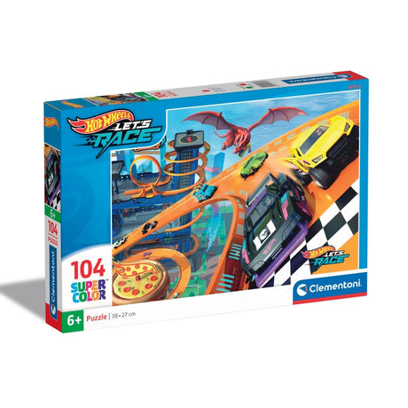 Clementoni Legpuzzel Super Color Hot Wheels, 104st.