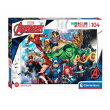 Clementoni legpuzzel super color avengers, 104st.