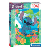 Clementoni legpuzzel super color disney stitch ii, 104st.