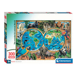 Clementoni Legpuzzel Super Color The Wonderful Animal World, 300st.