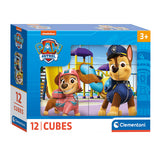 Clementoni blokpuzzel paw patrol, 12st.