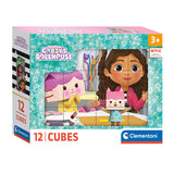 Clementoni blokpuzzel gabby's poppenhuis, 12st.