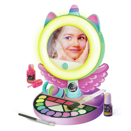 Clementoni crazy chic - lichtspiegel - make-up spiegel voor kinderen - make-up bewaren - vanaf 6 jaar