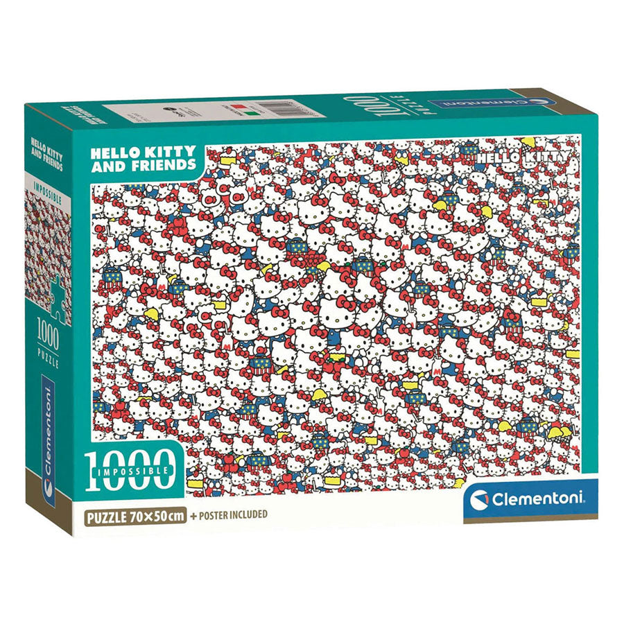 Clementoni onmogelijke legpuzzel hello kitty - 1000st.