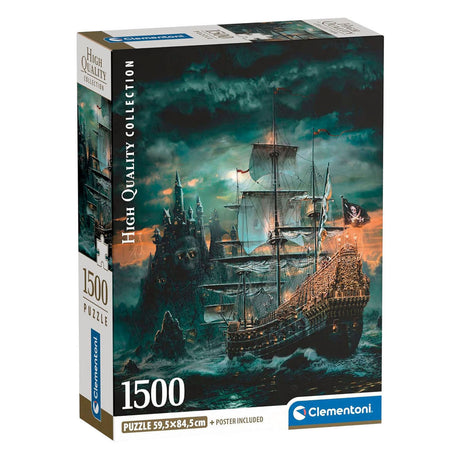 Clementoni legpuzzel het piratenschip - 1500st.