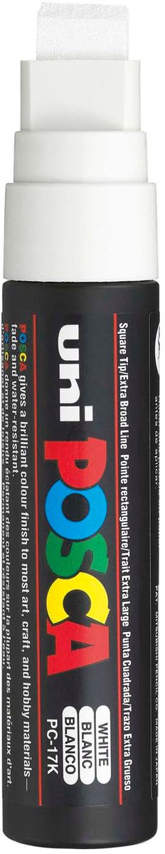 Posca uni-ball paint marker op waterbasis pc-17k wit