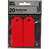 Creativ company https: www.cchobby.nl manilla-labels-afm-3x8-cm-220-gr-rood-20-stuk-1-doos