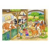 Ravensburger puzzel vrolijk boerderijleven- 2x24 stukjes - kinderpuzzel