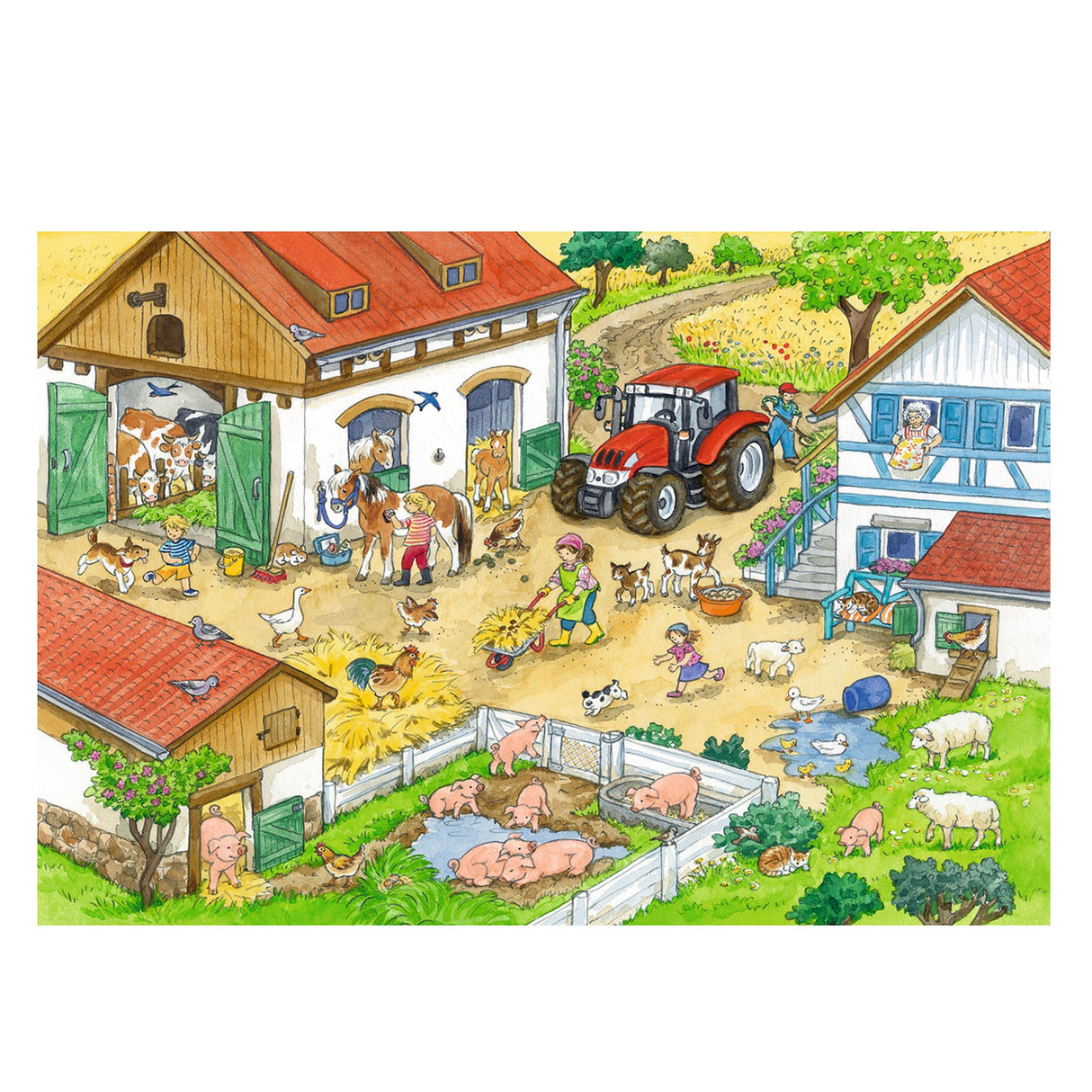 Ravensburger Vrolijk Boerderijleven 2 x 24 stuks