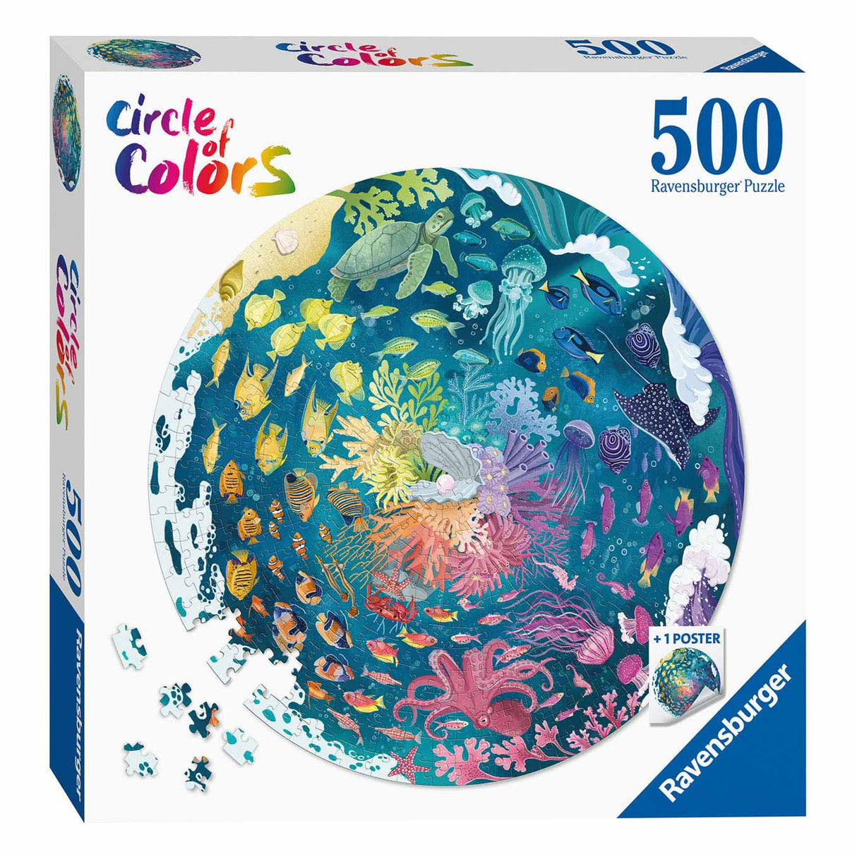 Ravensburger Circle of Colors Puzzels Ocean, 500st.