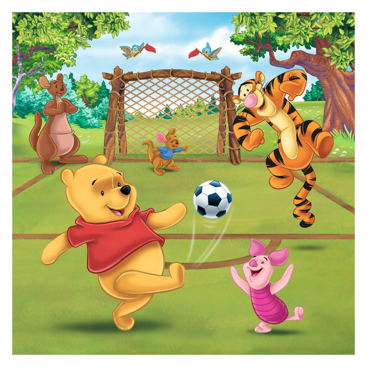 Ravensburger puzzel disney winnie the pooh sportdag - 3x49 stukjes - kinderpuzzel