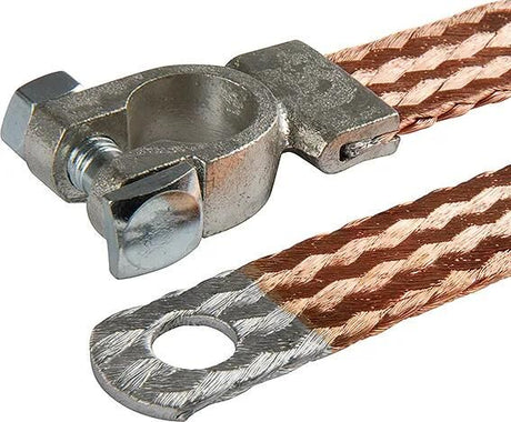 Herth+buss massaband batt.ground straps 400mm m.terminal block