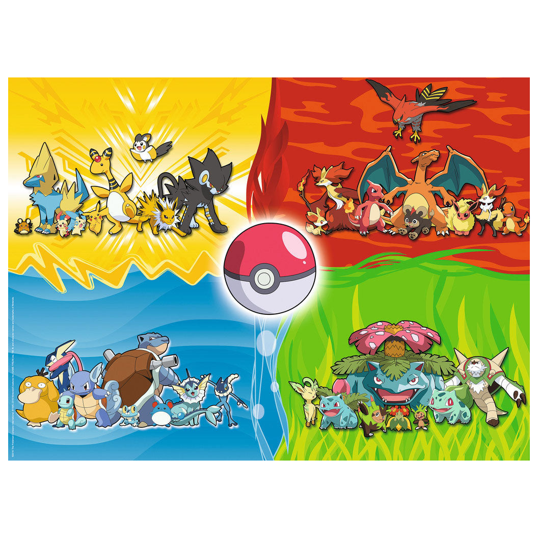 Ravensburger verschillende pokemons puzzel - legpuzzel - 150 stukjes