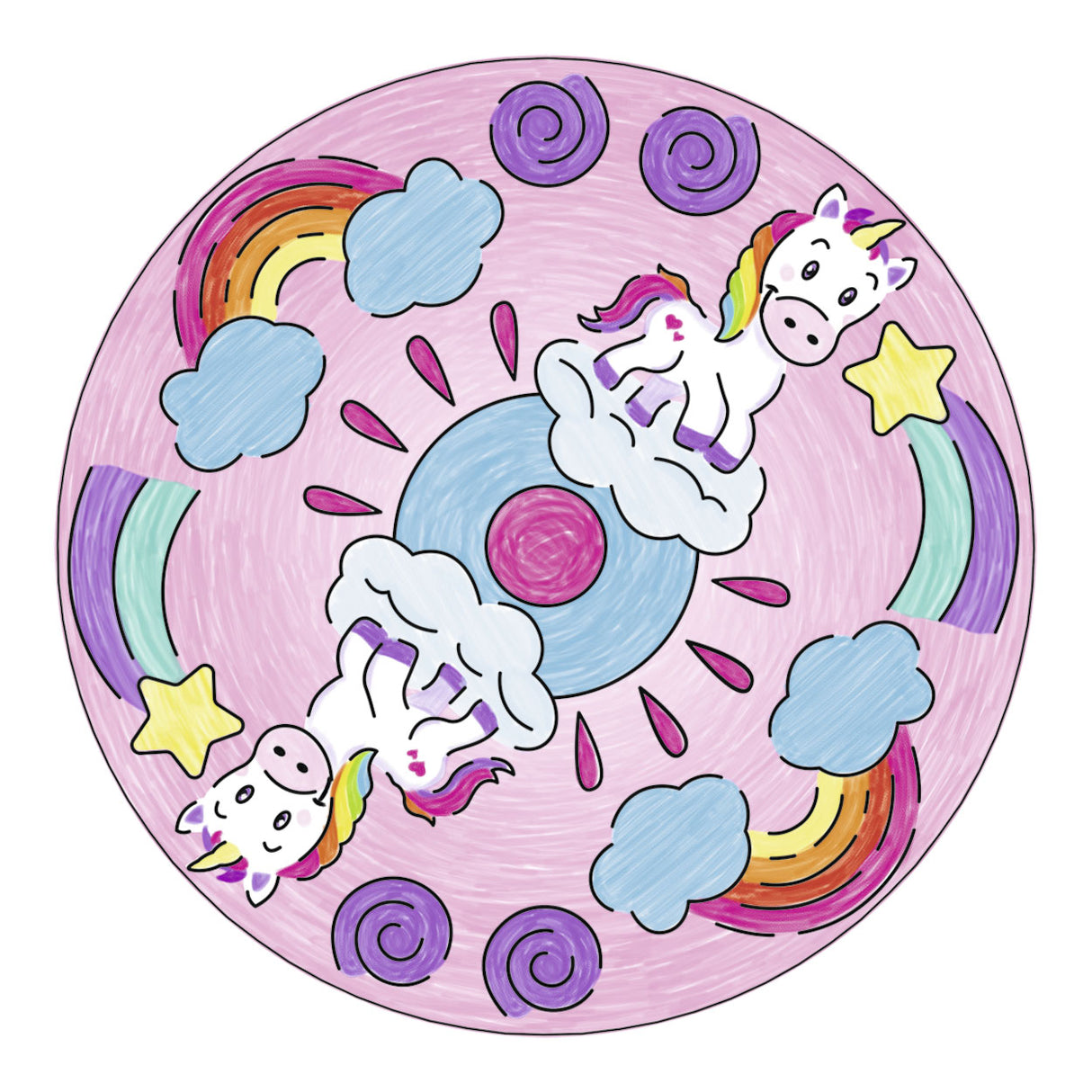Ravensburger mini mandala-designer - eenhoorn