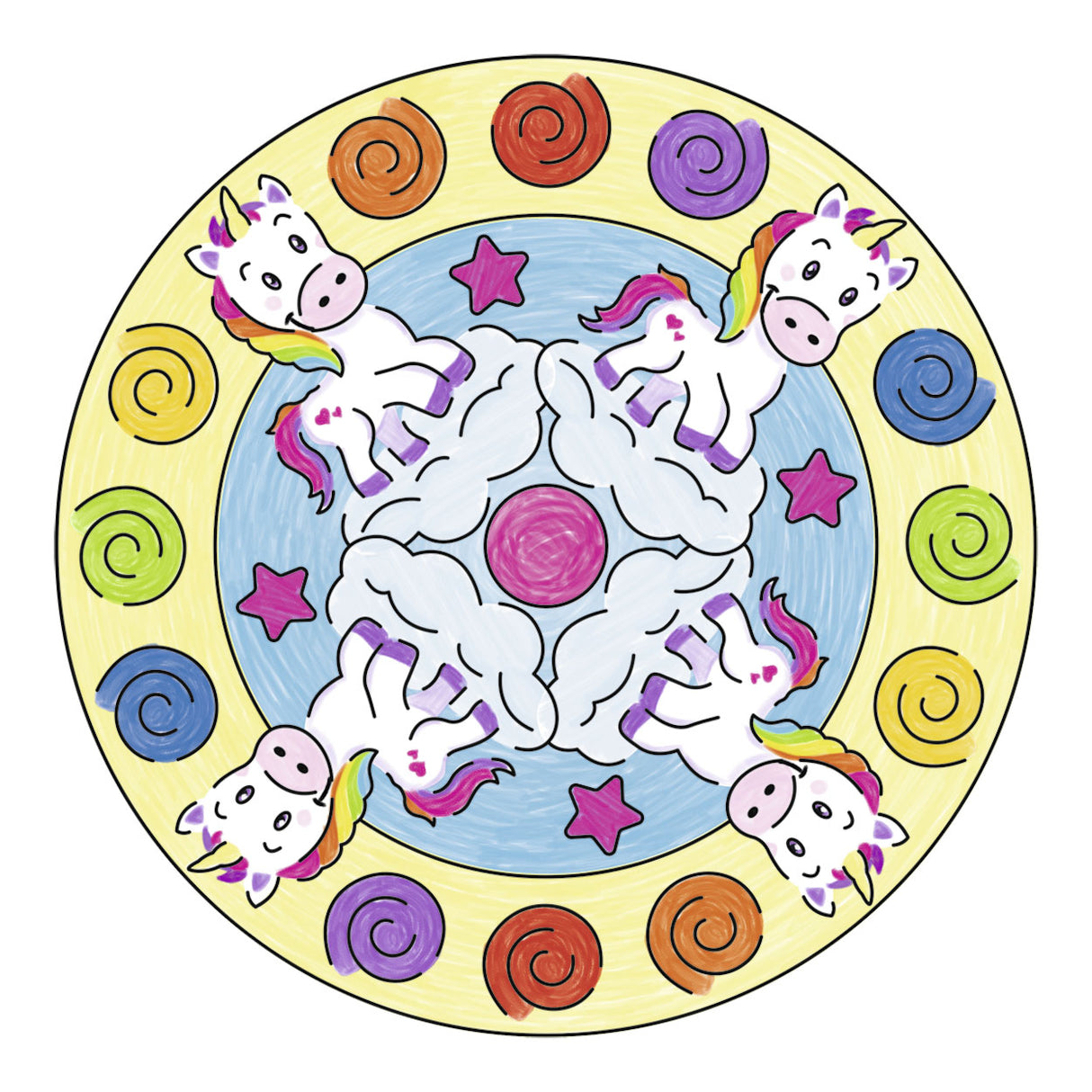 Ravensburger mini mandala-designer - eenhoorn