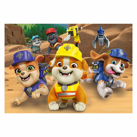 Ravensburger legpuzzel paw patrol rubble crew - 2x12 stukjes karton.