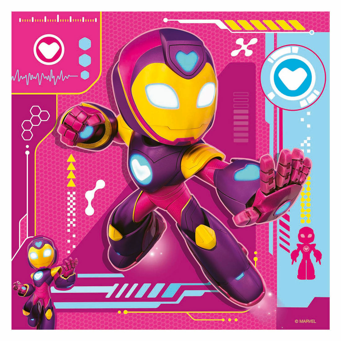 Ravensburger puzzel iron man his awesome friends - legpuzzel - 3x49 stukjes
