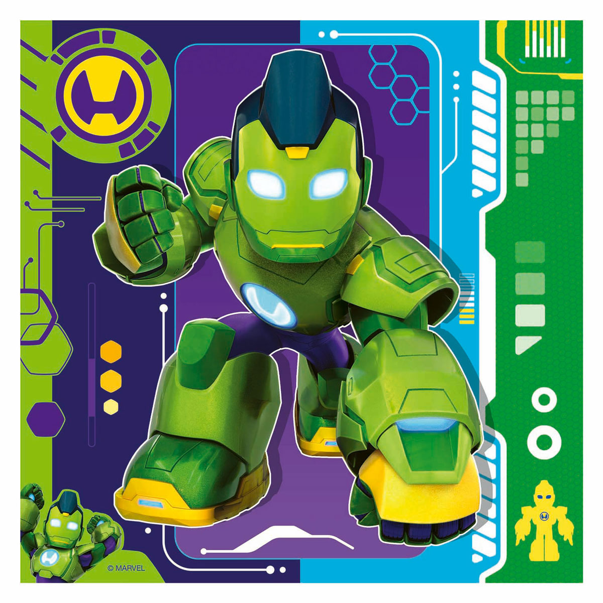 Ravensburger puzzel iron man his awesome friends - legpuzzel - 3x49 stukjes