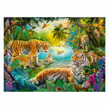 Ravensburger legpuzzel tijgerfamilie in de oase - 500st.