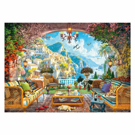Ravensburger legpuzzel mediterraan terrasuitzicht - 1000st.