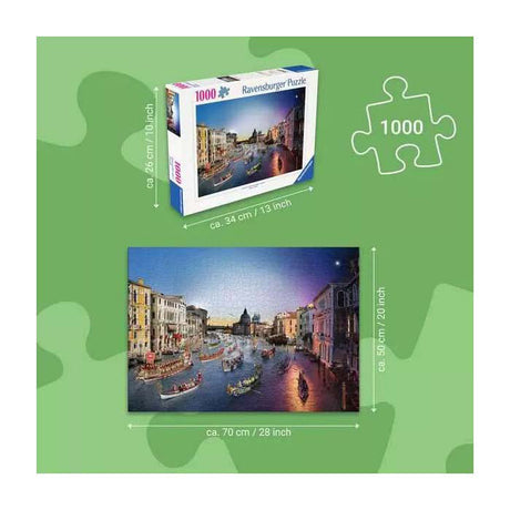 Ravensburger puzzel venice day to night 1000 stukjes