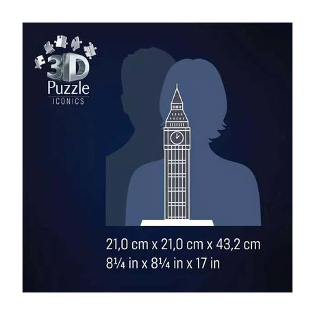 Ravensburger 3d puzzel iconics big ben - met licht - 235st.