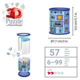 Ravensburger 3d puzzel disney stitch pennenhouder - 54 stukjes.