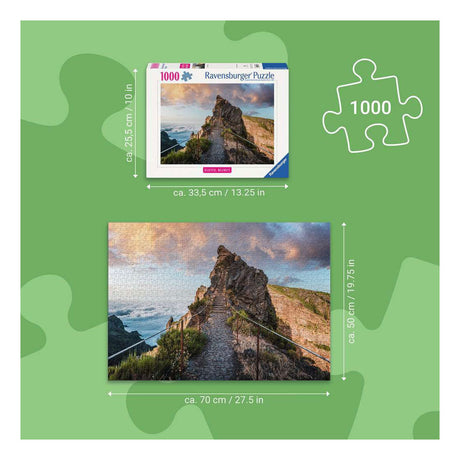 Ravensburger – hemels bergpad – legpuzzel – 1000 stukjes