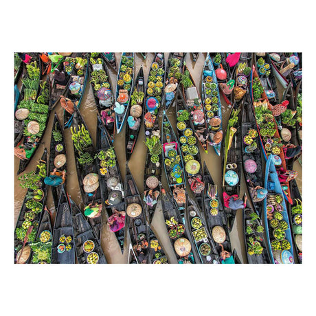 Ravensburger – drijvende markt, indonesië – legpuzzel – 500 stukjes