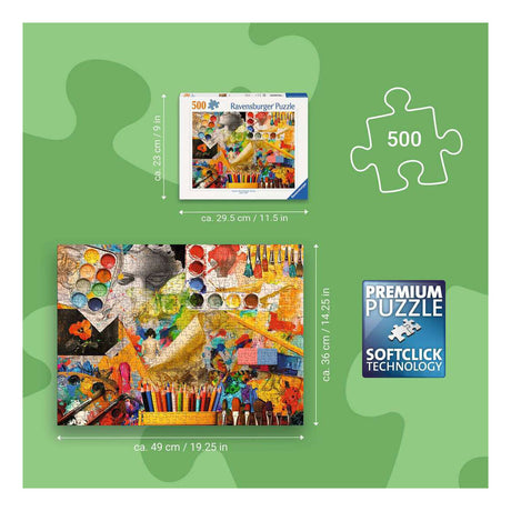 Ravensburger legpuzzel art studio - 500st.