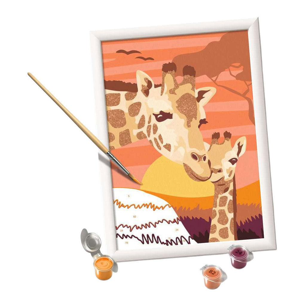 Ravensburger – creart: giraffen – schilderen op nummer