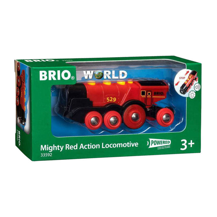 Brio rode locomotief op batterijen