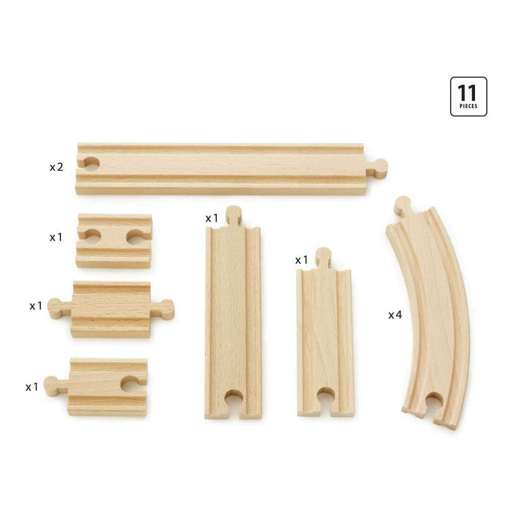 Brio rails uitbreidingsset - 11dlg.